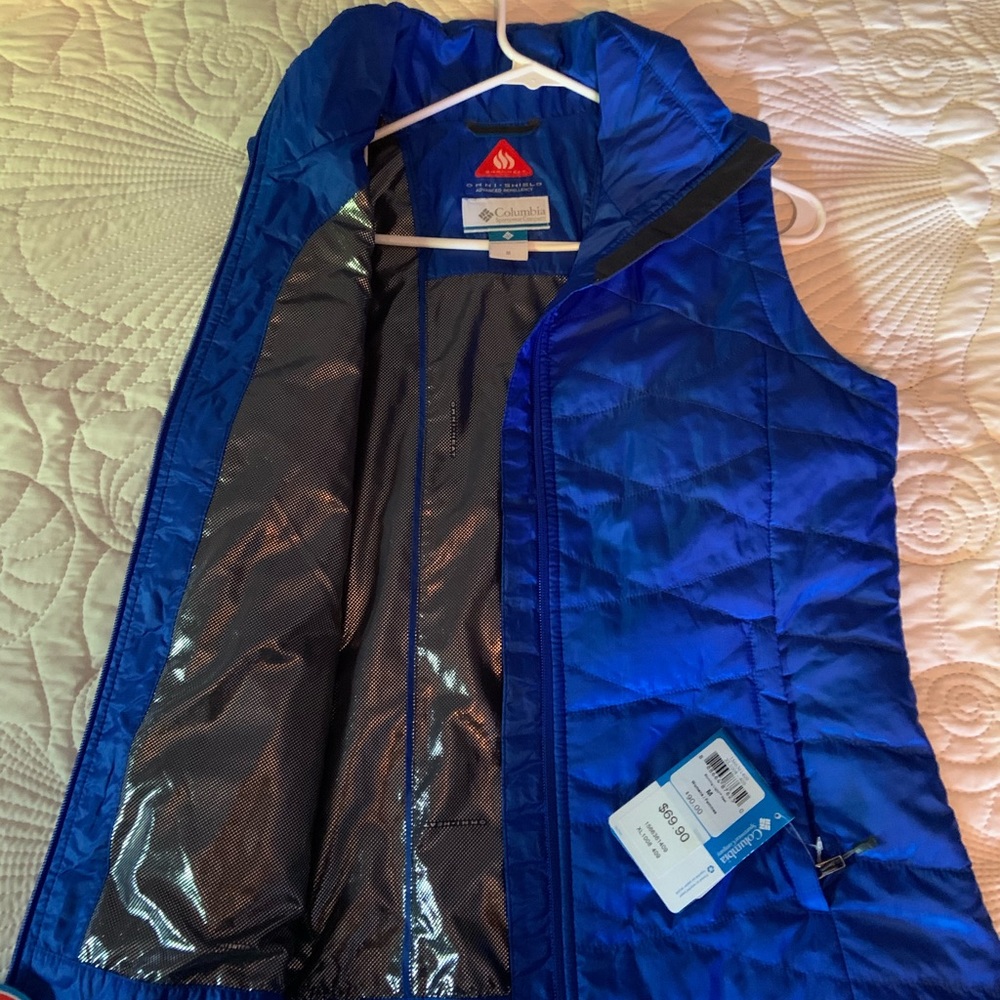 Columbia Omni-heat reflective vest.